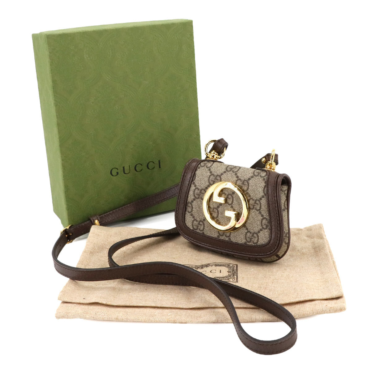 Interlocking G Blondie card case Shoulder Bag GG Supreme canvas 90273676