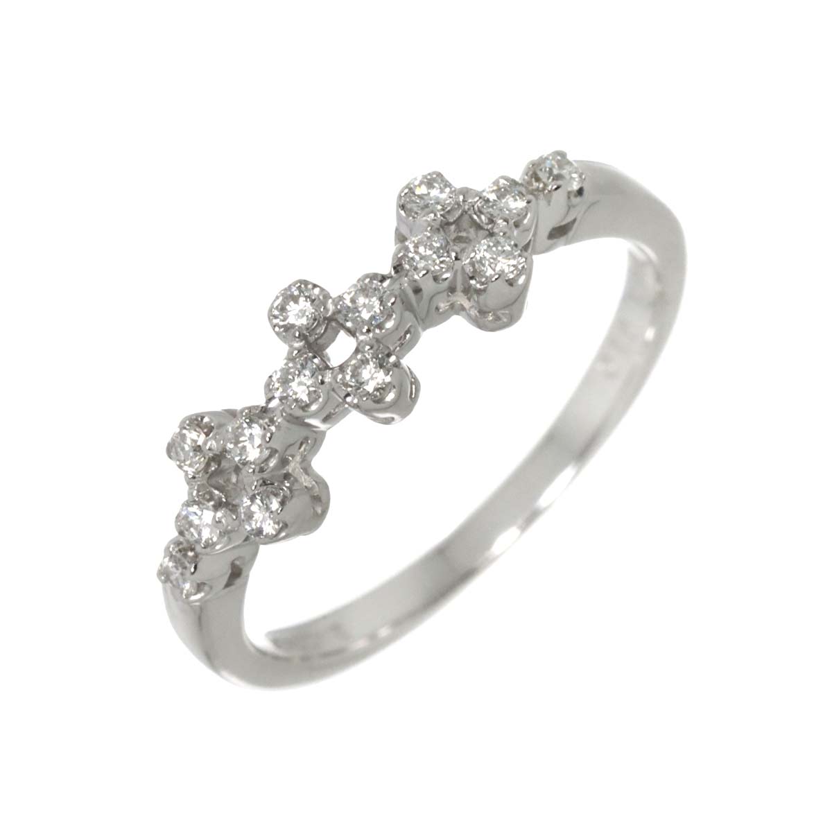 VENDOME Diamond 0.15ct Ring 18K WG 750 Size4.75-5(US)