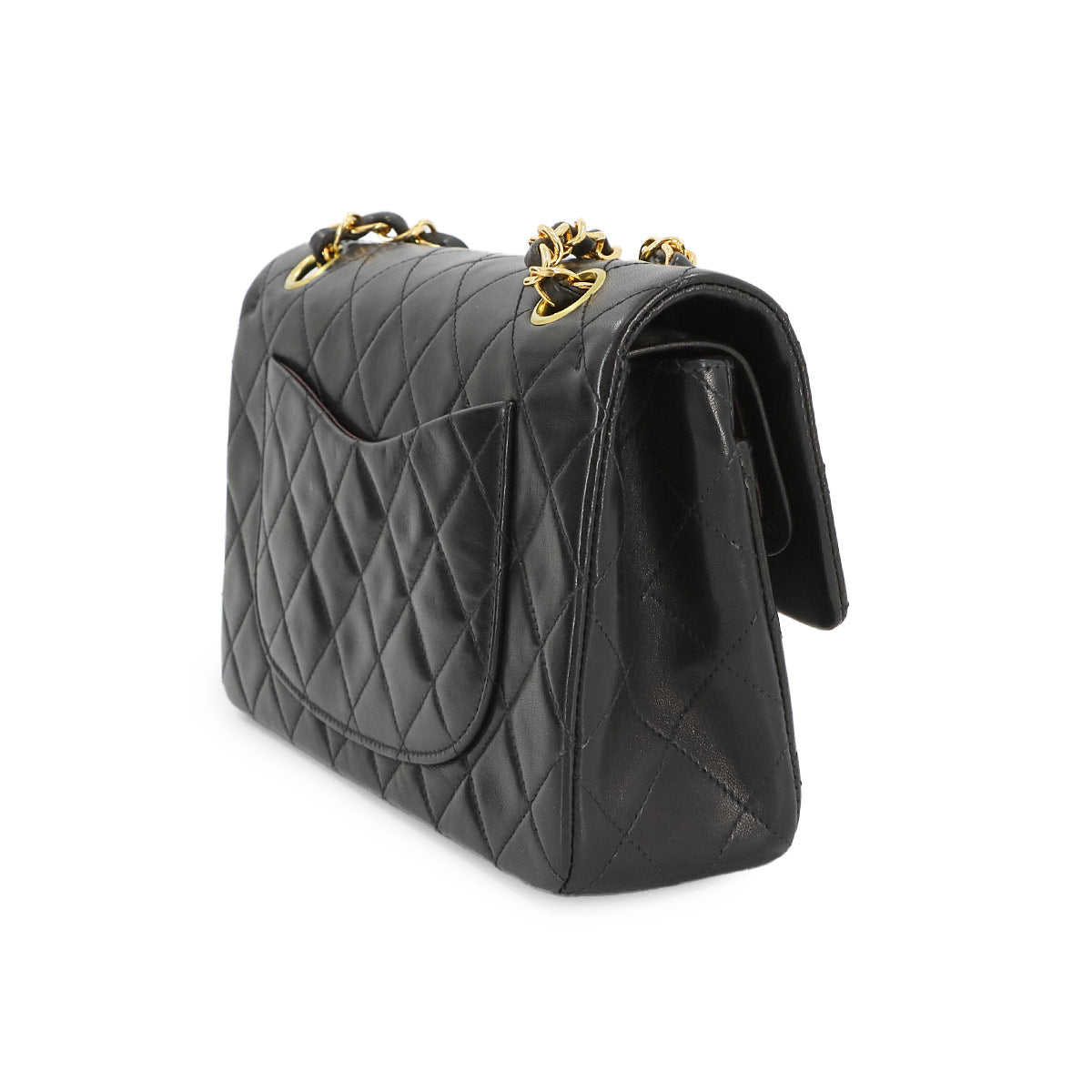 Matelasse 23 Chain Shoulder Bag Leather Black A01113 Vintage