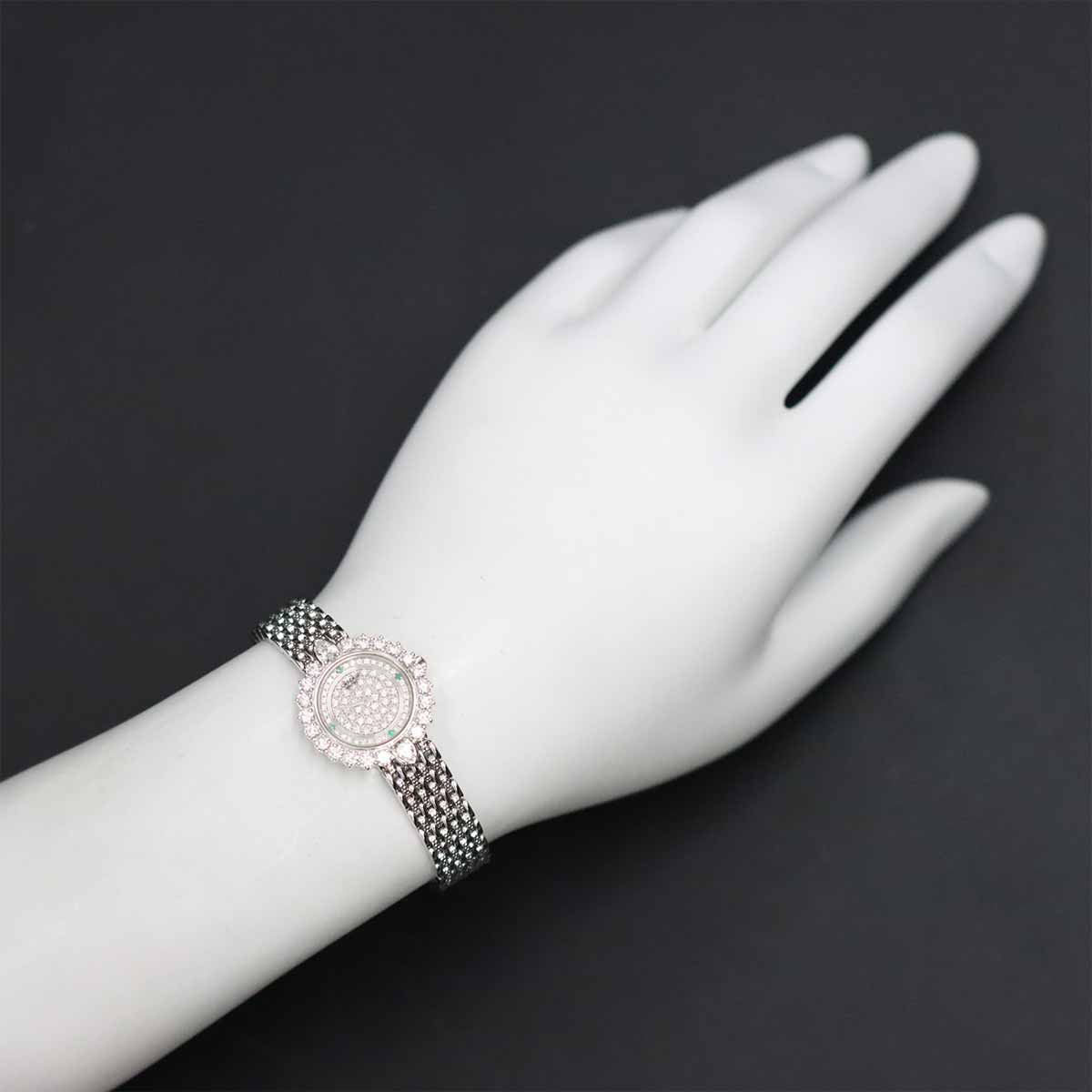 CREDOR 1E70 2010 Quartz Diamond bezel K18WG Ladies Watch