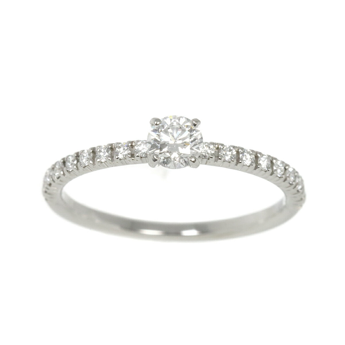 ETINCELLE Half Diamond 0.18ct E/VVS1/EX Ring Pt size45 3.25(US)