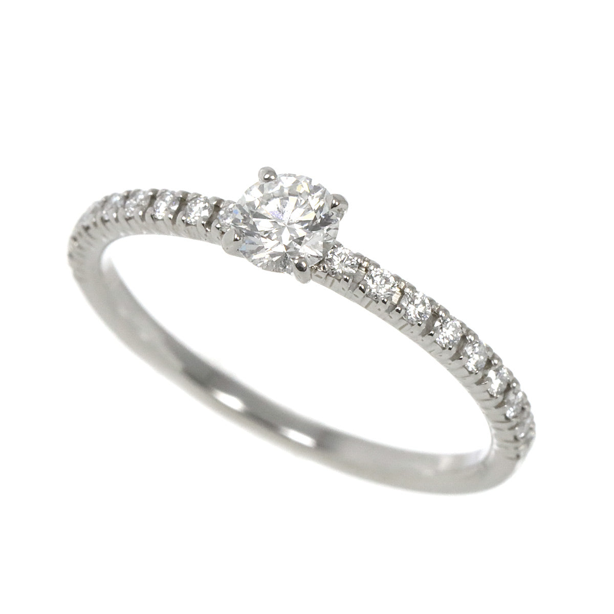 ETINCELLE Half Diamond 0.18ct E/VVS1/EX Ring Pt size45 3.25(US)