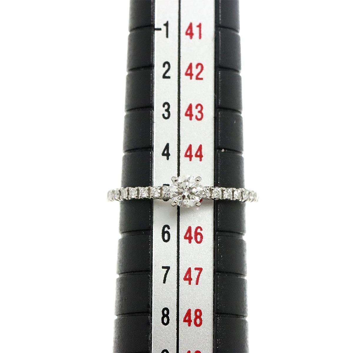 ETINCELLE Half Diamond 0.18ct E/VVS1/EX Ring Pt size45 3.25(US)