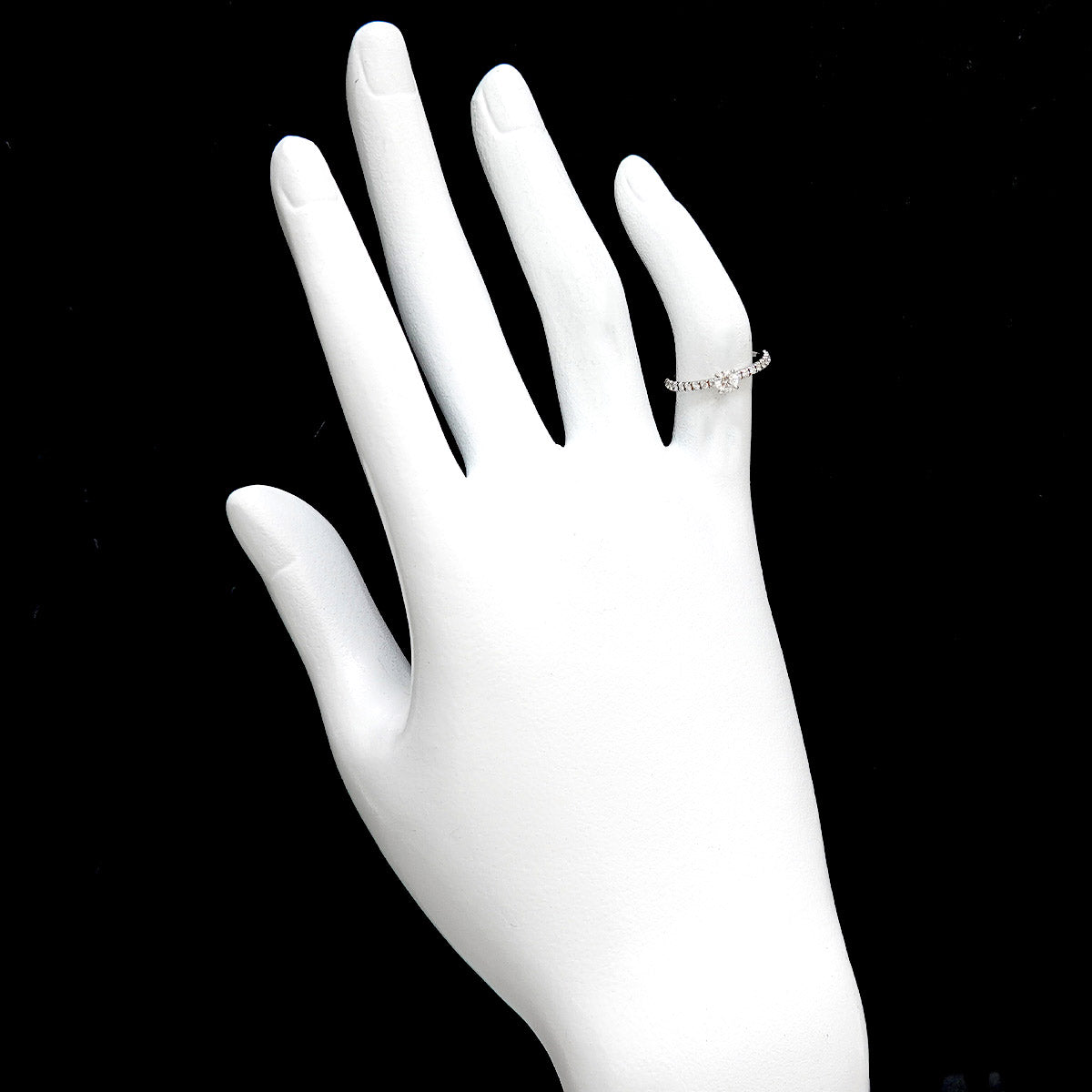 ETINCELLE Half Diamond 0.18ct E/VVS1/EX Ring Pt size45 3.25(US)