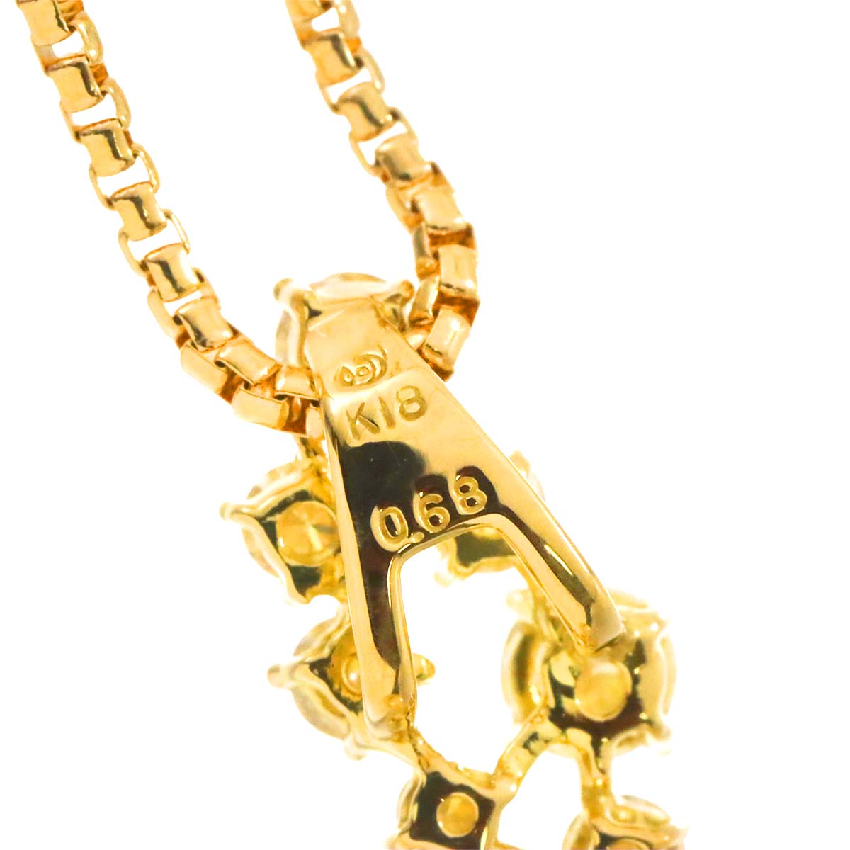 South Sea pearl Diamond 0.68ct Necklace 18K YG 750