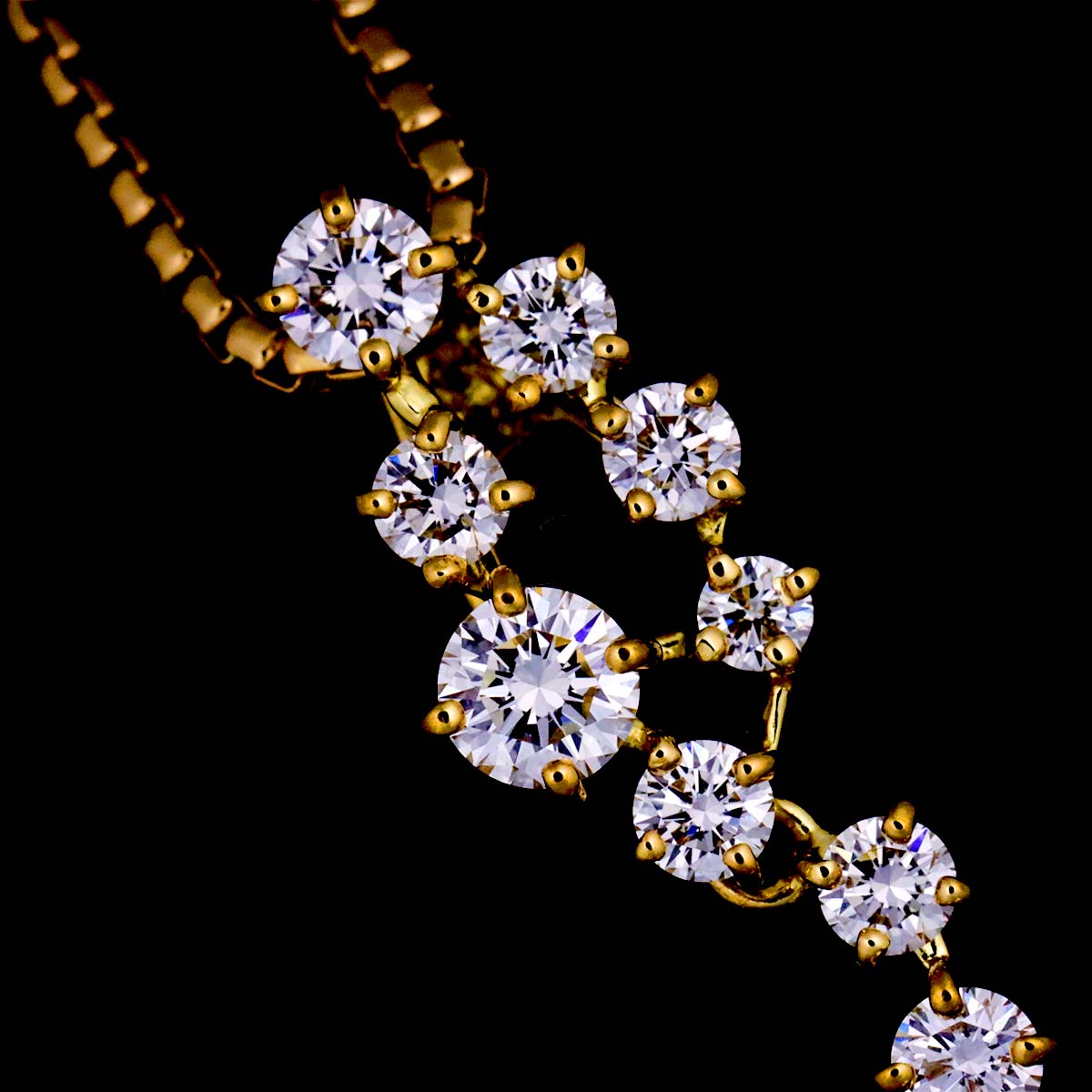 South Sea pearl Diamond 0.68ct Necklace 18K YG 750