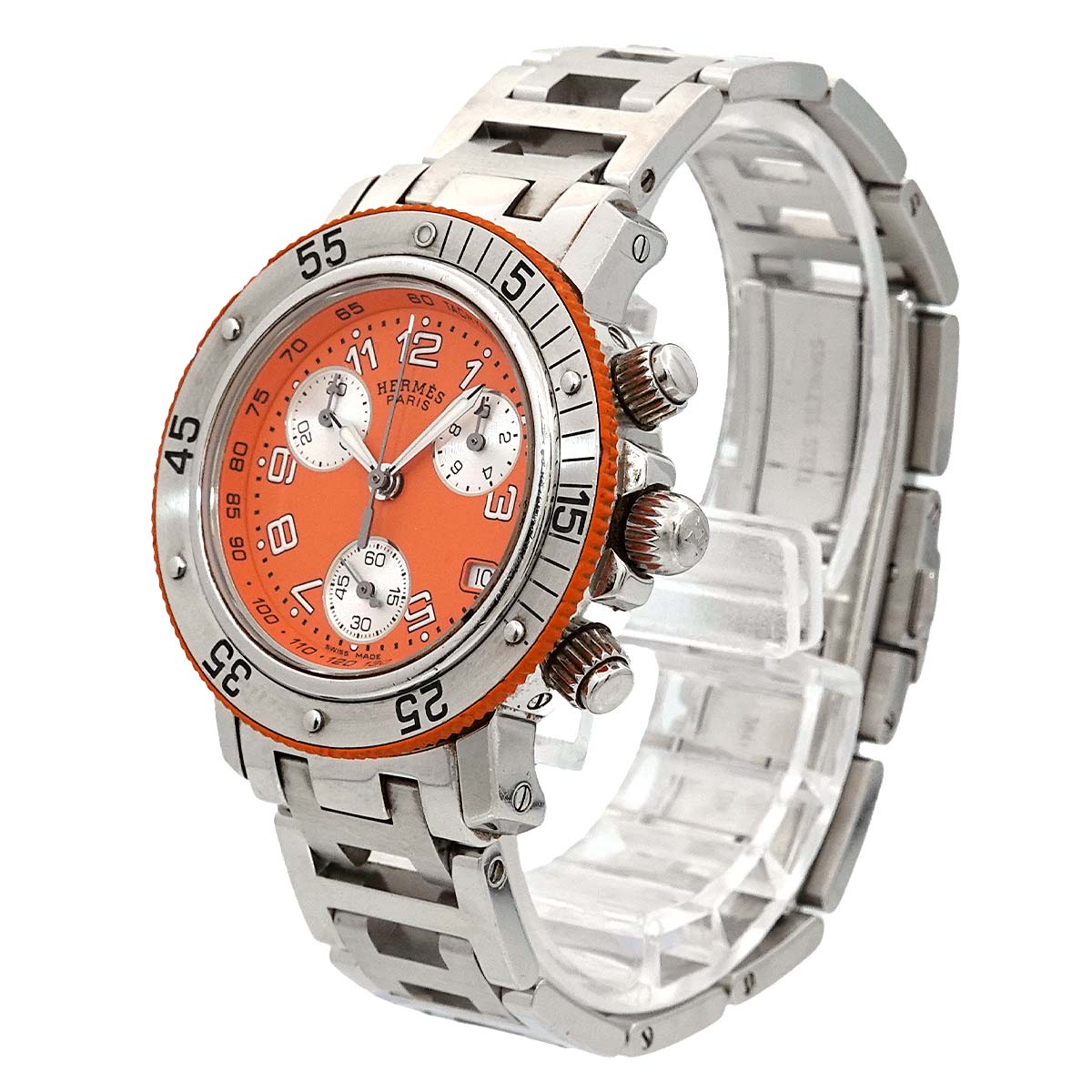 Clipper Diver CL2.316 Quartz Date Orange Dial Ladies Watch