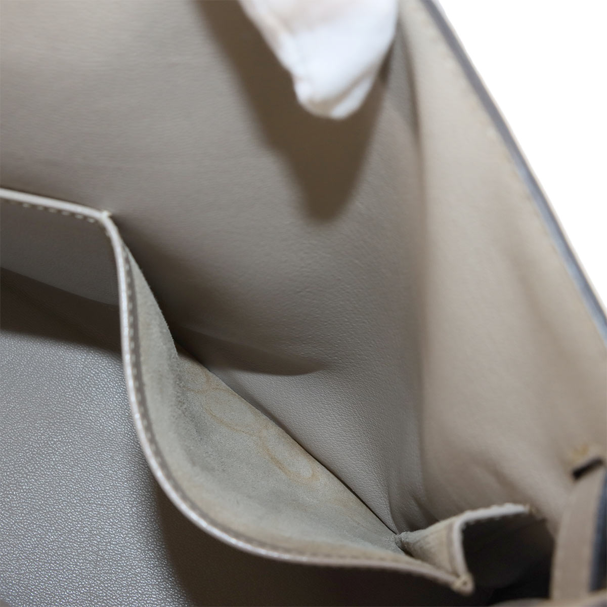 Kelly 32 Hand Shoulder Bag Taurillon Clemence Gris Tourterelle