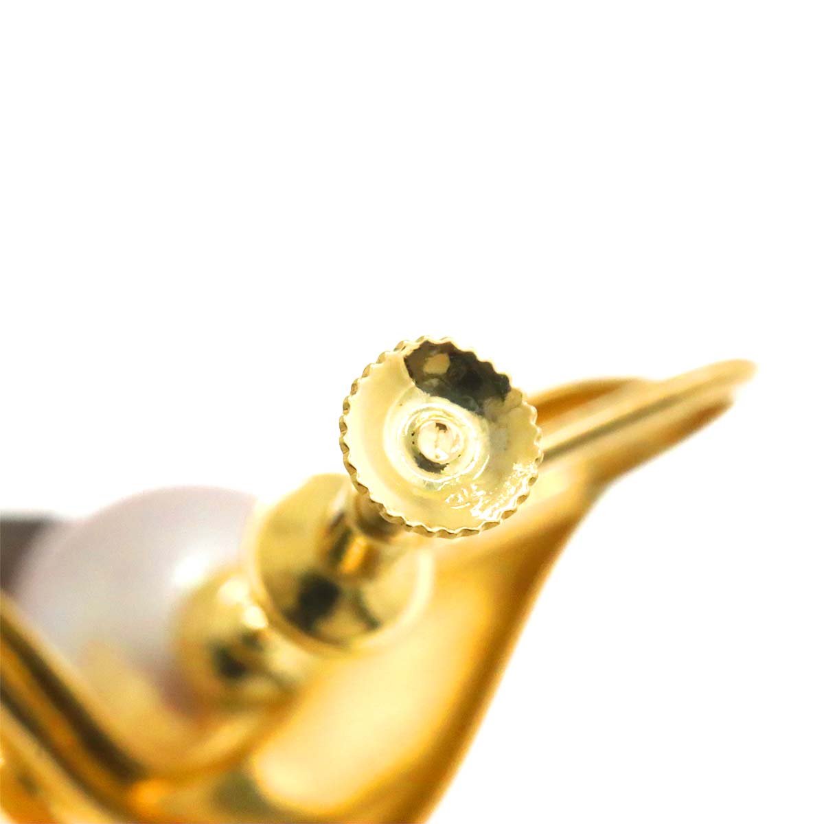 Akoya Pearl 7.4-7.2mm Earrings Clip on 18K YG 750