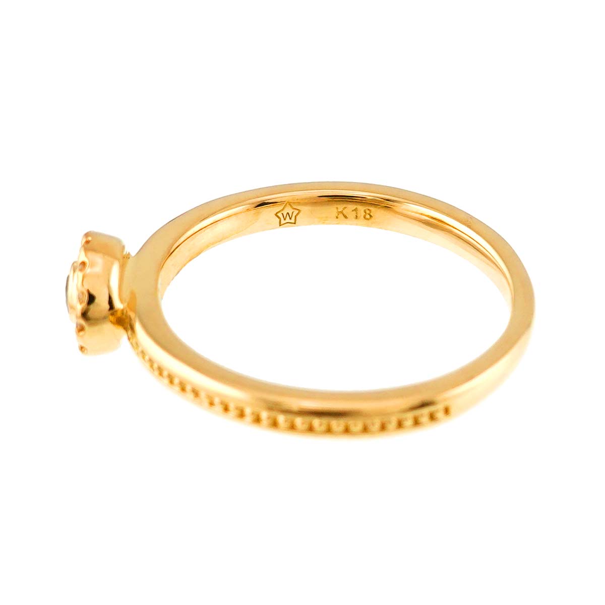 Festaria Diamond 0.063ct/0.05ct Ring 18K YG 750 Size5.5-5.75(US)