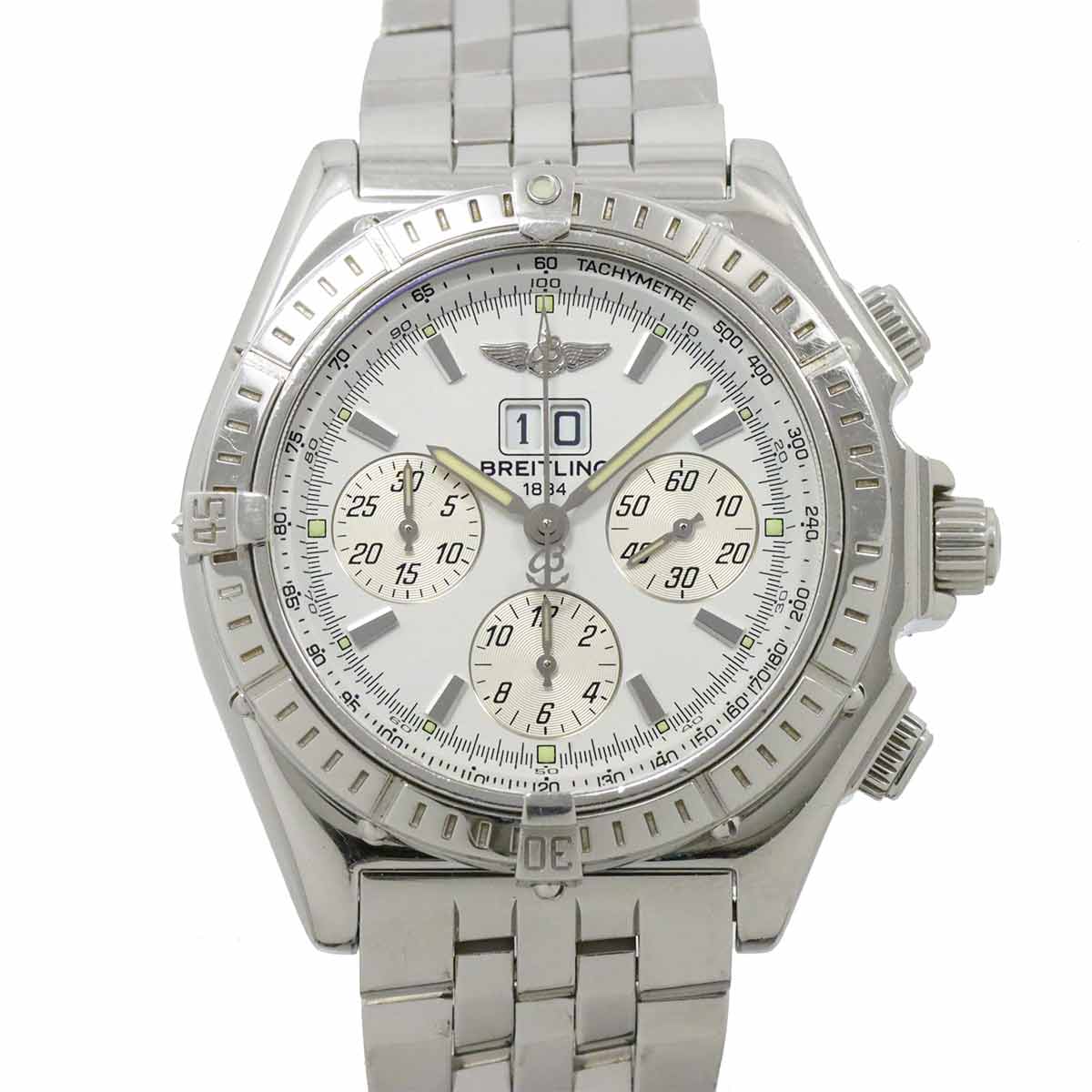 Crosswind Big Date A44355 Chronograph White Dial Mens