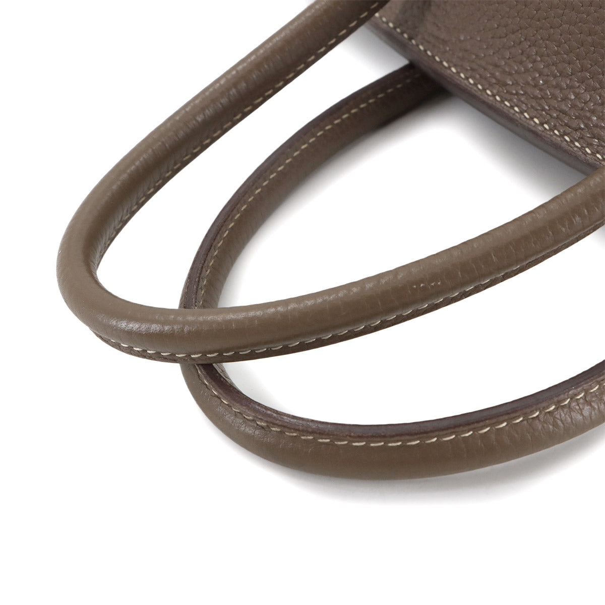 Birkin 30 Taurillon Clemence Etoupe Hand Bag Purse Beige