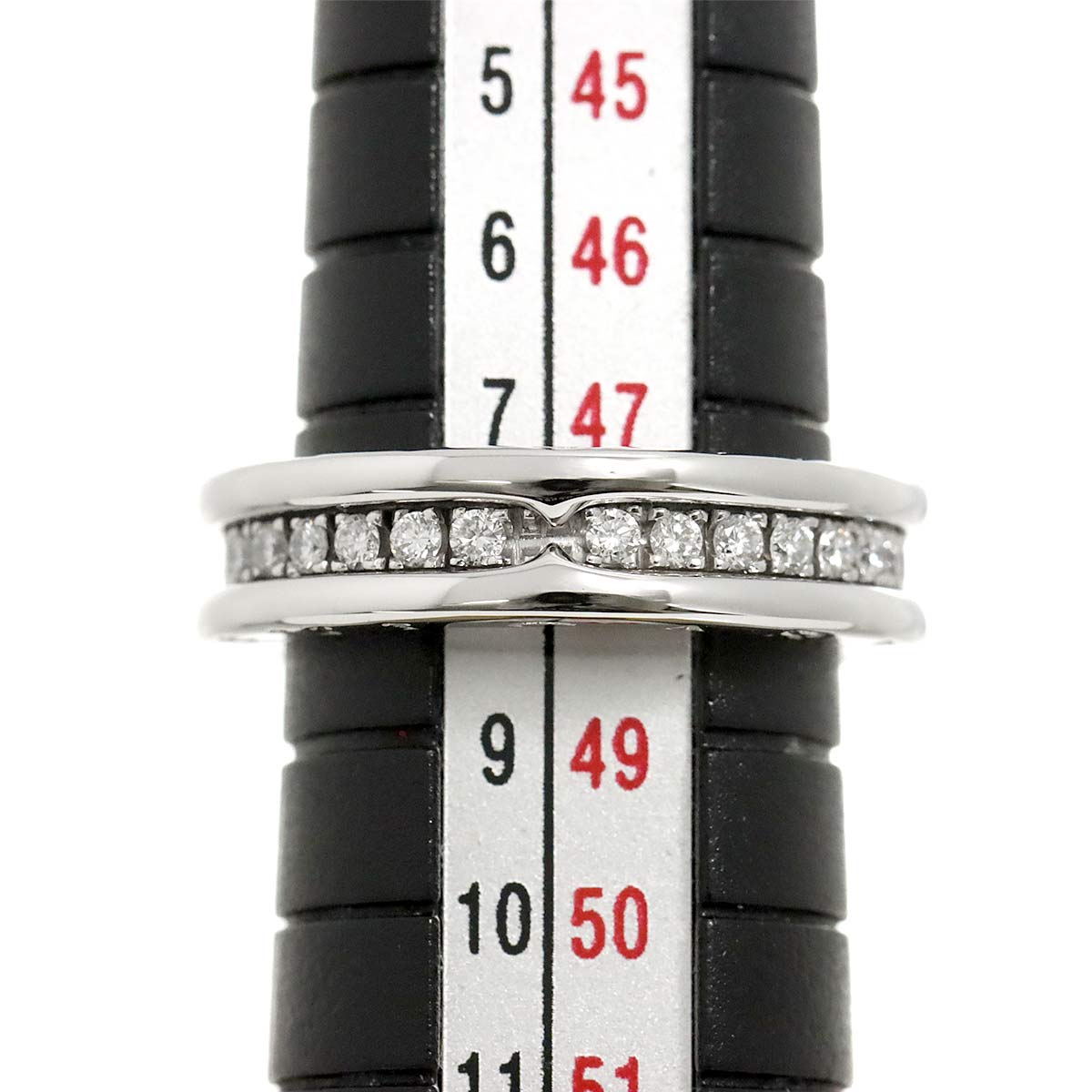 BVLGARI B-zero1 Band Diamond Ring 18K WG 750 size48 4.5(US)