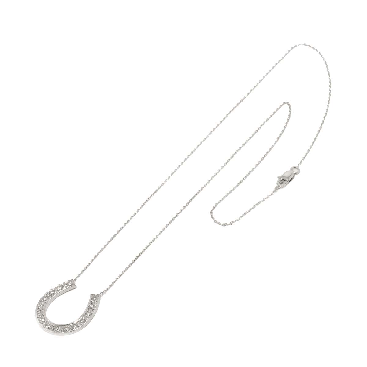 Diamond Necklace 14K WG White Gold 585