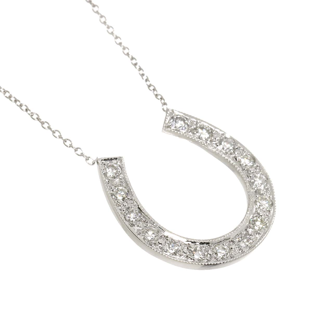 Diamond Necklace 14K WG White Gold 585