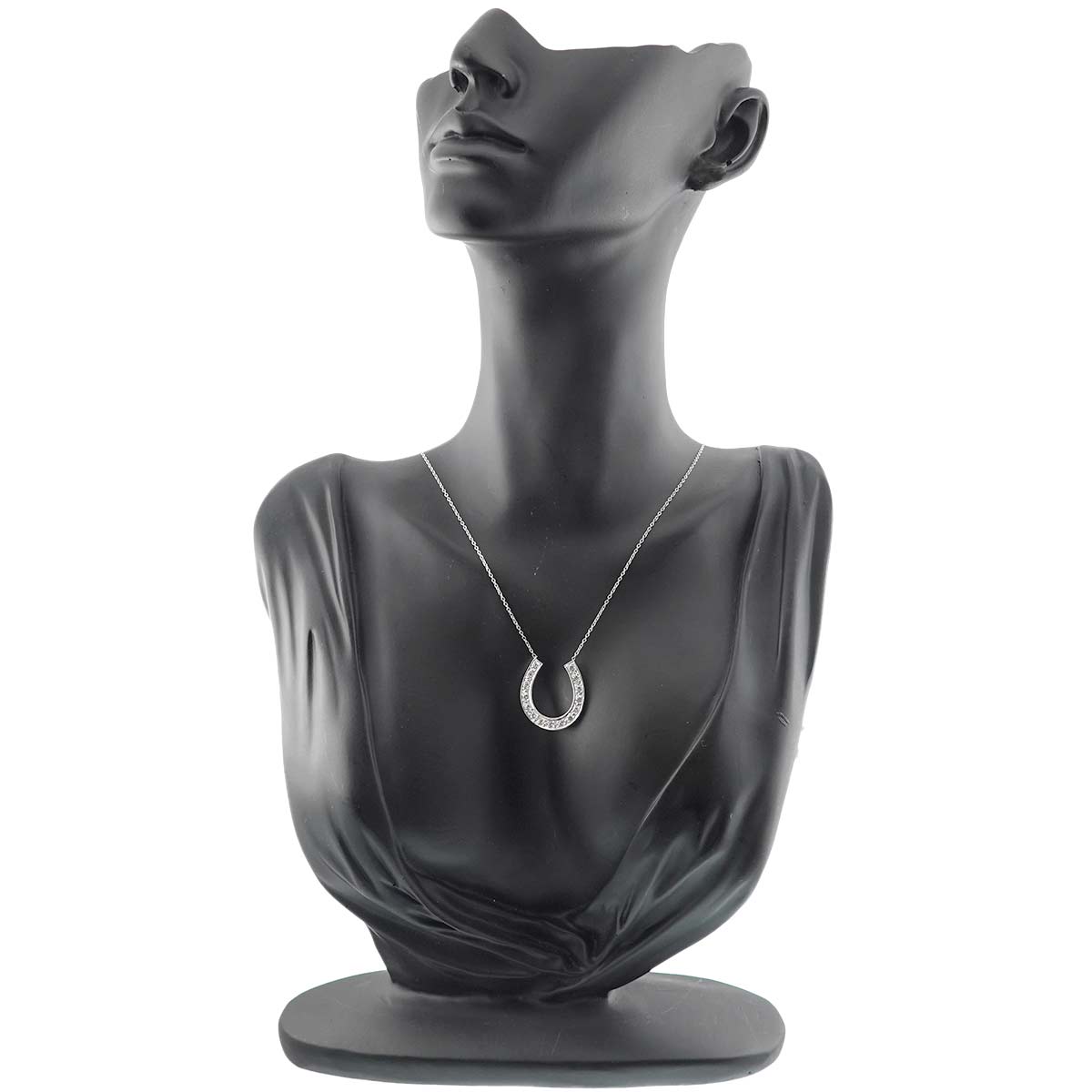 Diamond Necklace 14K WG White Gold 585