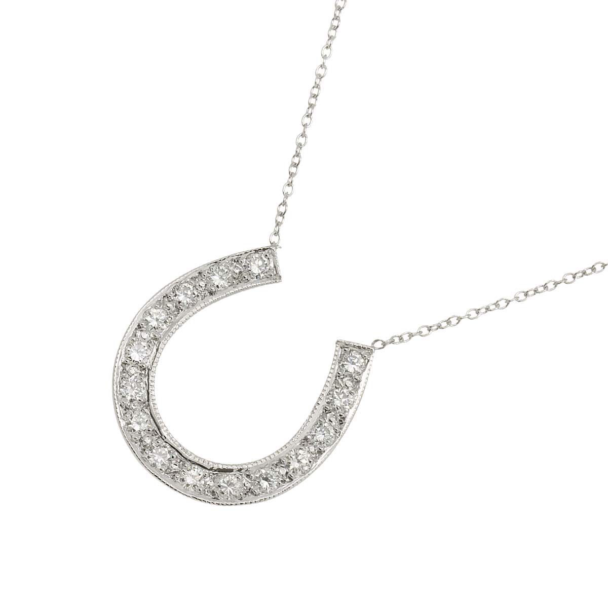 Diamond Necklace 14K WG White Gold 585