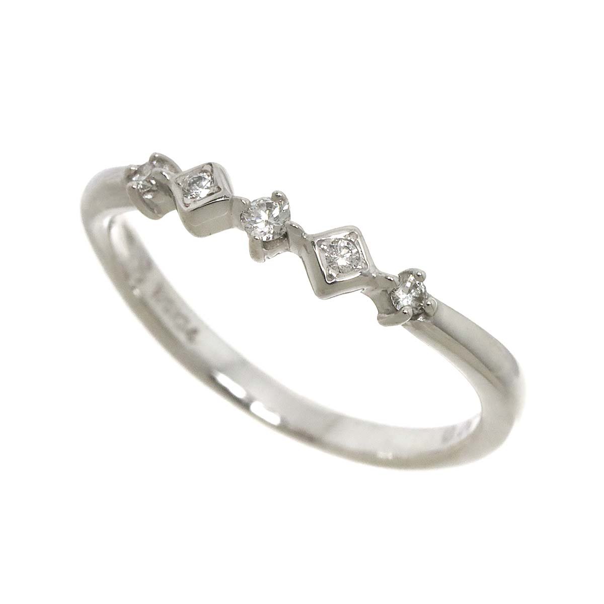 TASAKI Diamond 0.07ct Ring 14K White Gold 585 Size5.5-5.75(US)