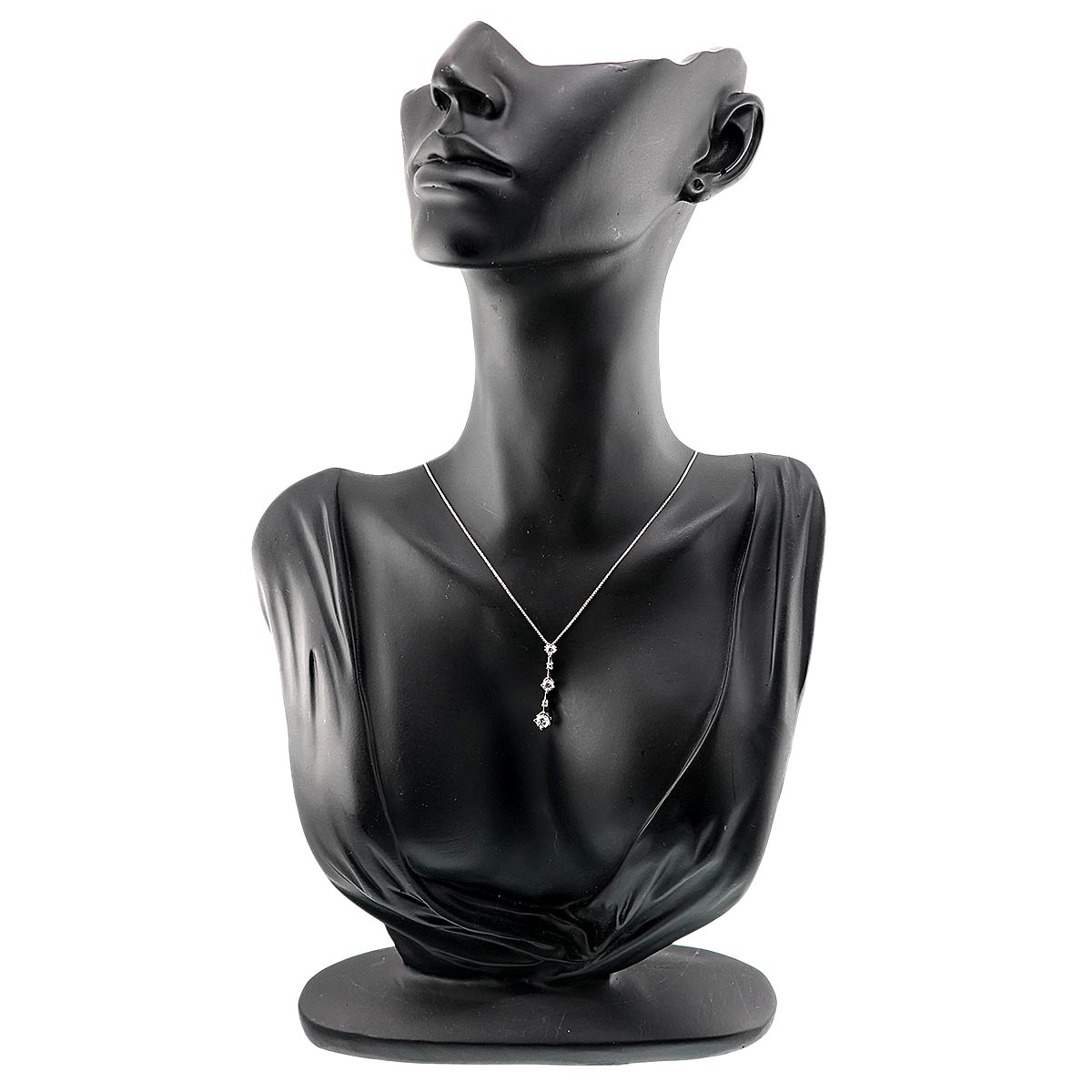 Diamond 0.50ct Necklace 18K WG White Gold 750