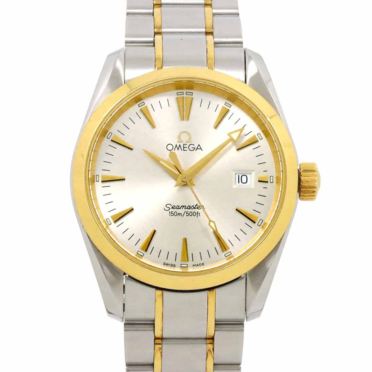 Seamaster Aqua Terra 2318.30 Date Quartz YG Mens Watch