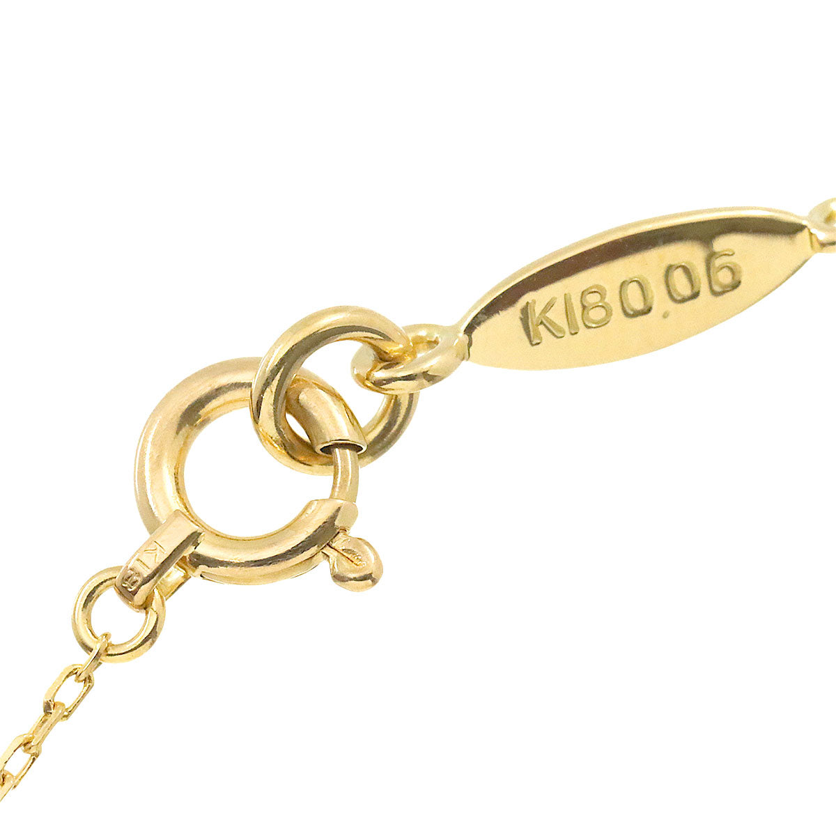 Butterfly Diamond 0.06ct Necklace 18K Yellow Gold 750