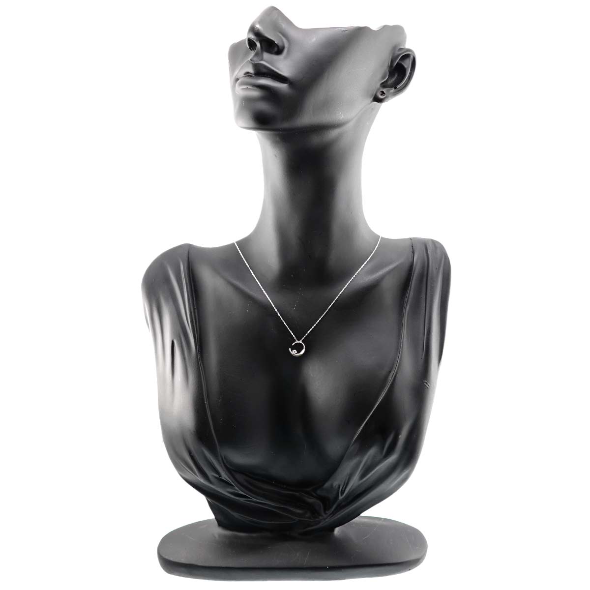 Diamond 0.02ct Necklace 18K WG 750