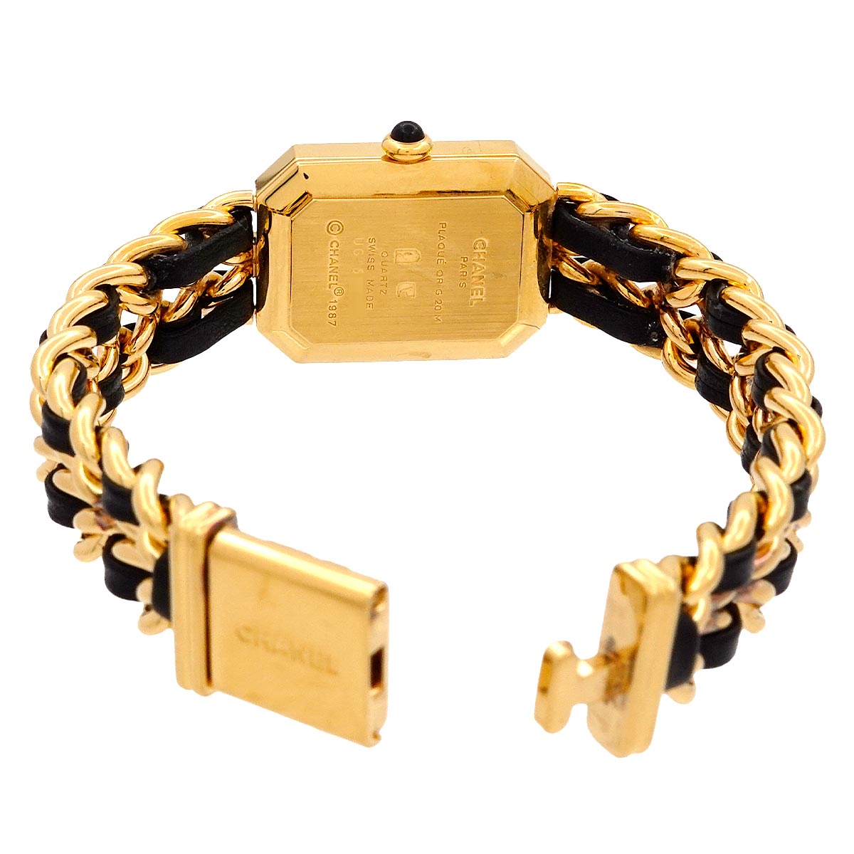 Premiere Size L H0001 Vintage Quartz Black Dial Ladies Watch