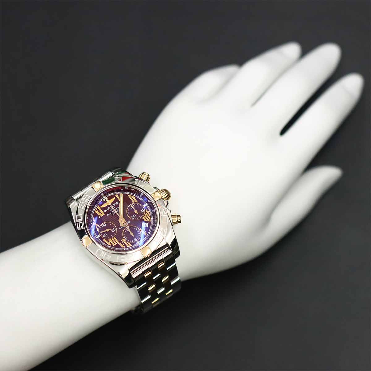 Chronomat 44 IB0110 PG Brown Dial Automatic Mens Watch