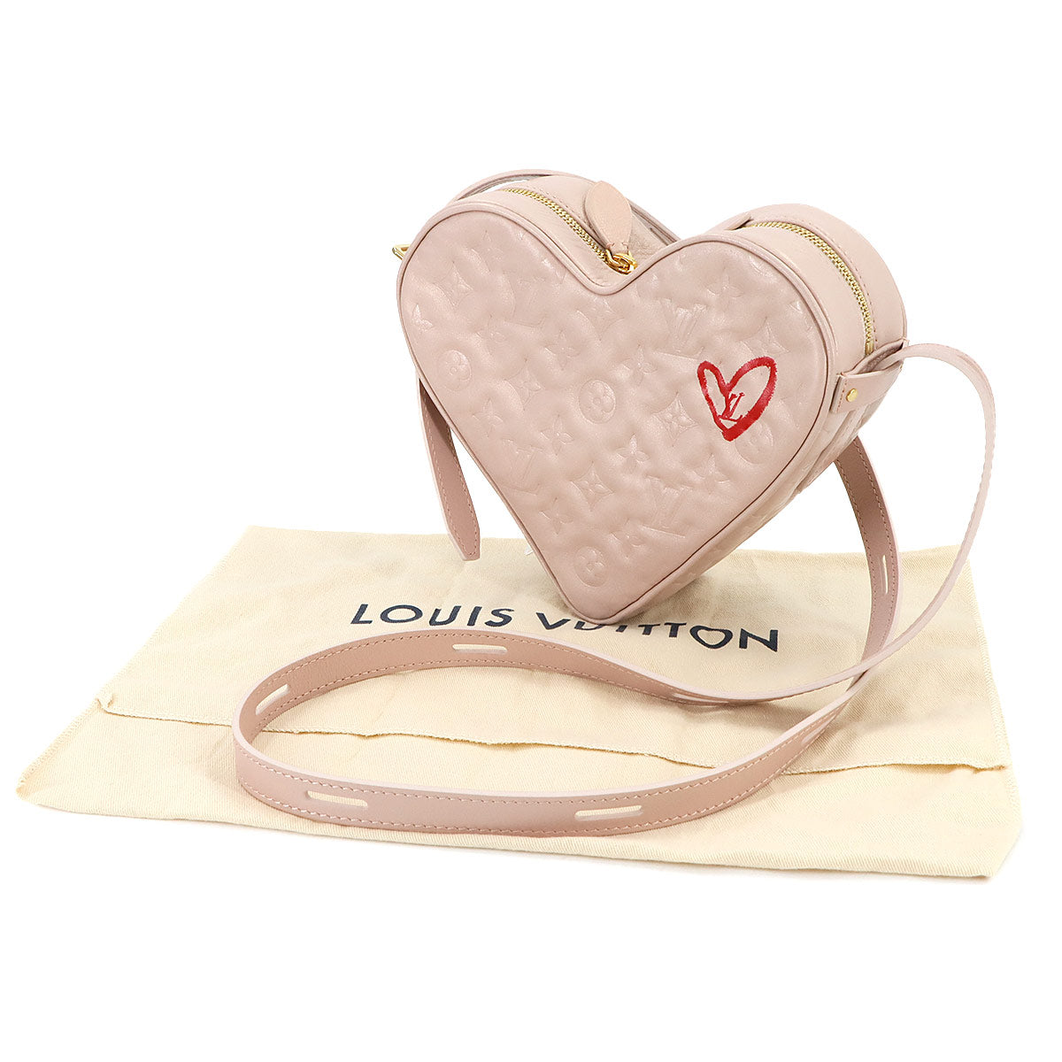 Sac Coeur Fall in Love Heart Shoulder Bag Leather M58738 90277042