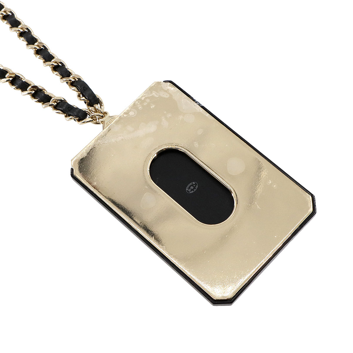 Card Case Plastic Black Gold Pass holder