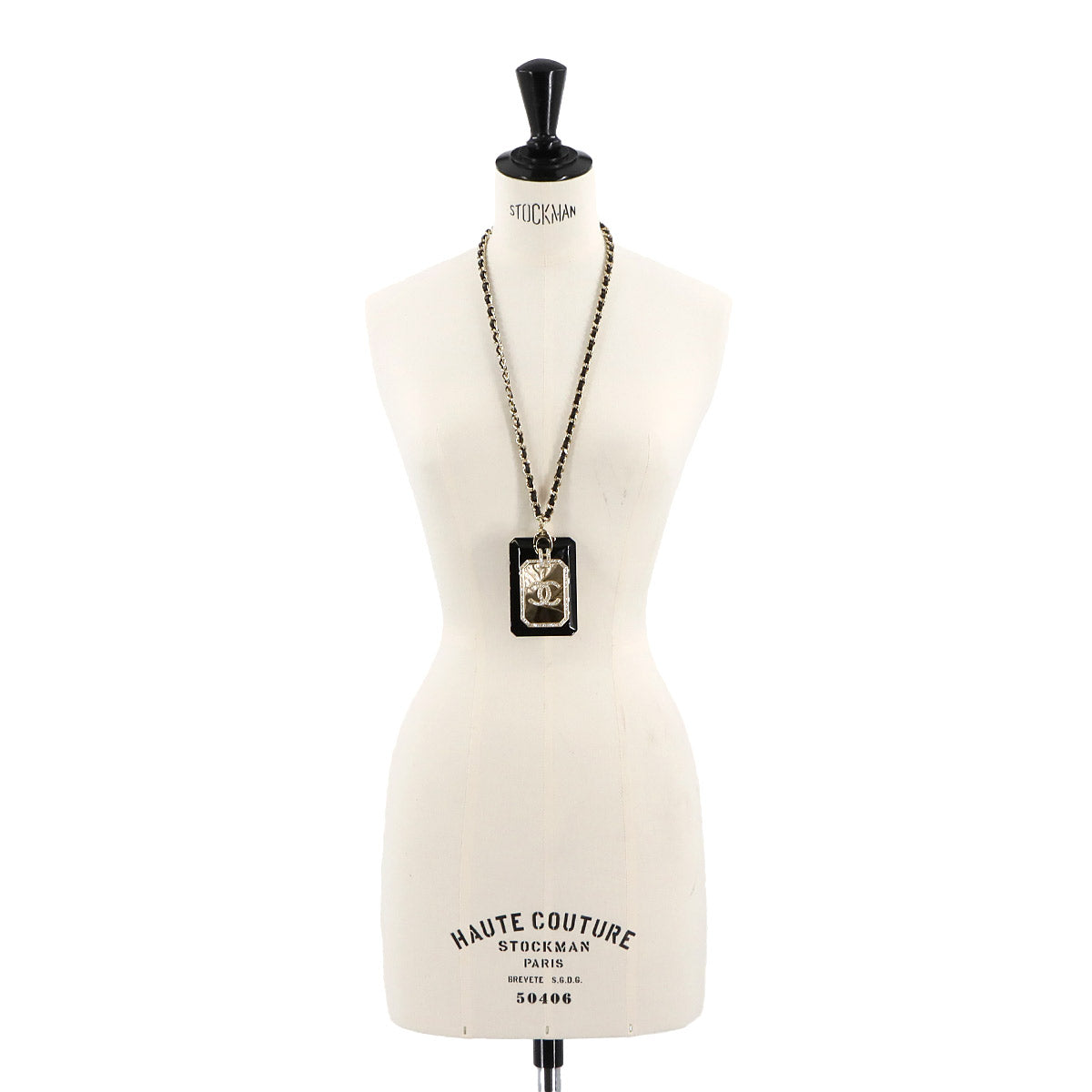 Card Case Plastic Black Gold Pass holder