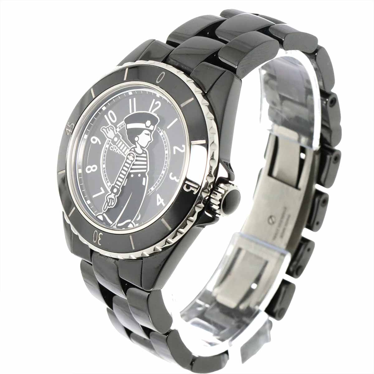 J12 Mademoiselle La pausa H7609 Automatic Black Dial Mens