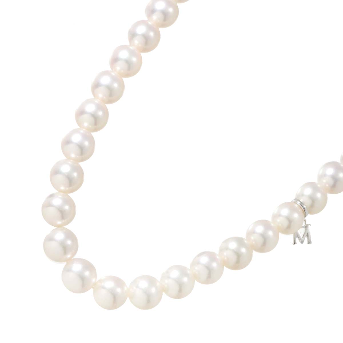 Akoya Pearl 7.5-7.0mm Necklace SV Silver
