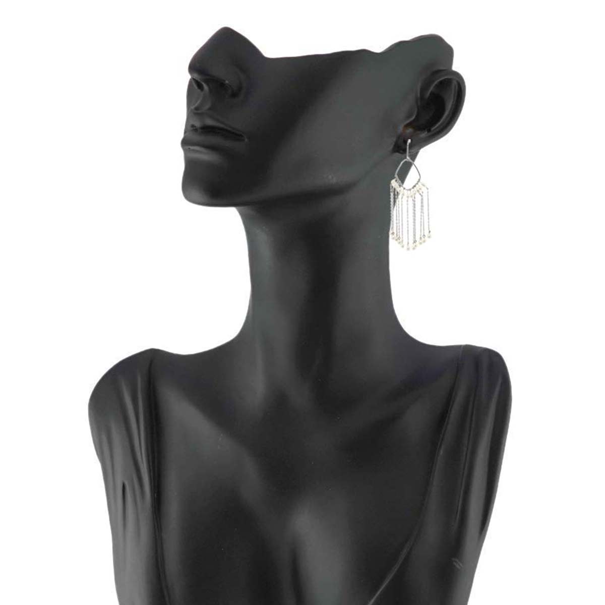 Freshwater cultured pearl Earrings Pierced 18K White Gold 750