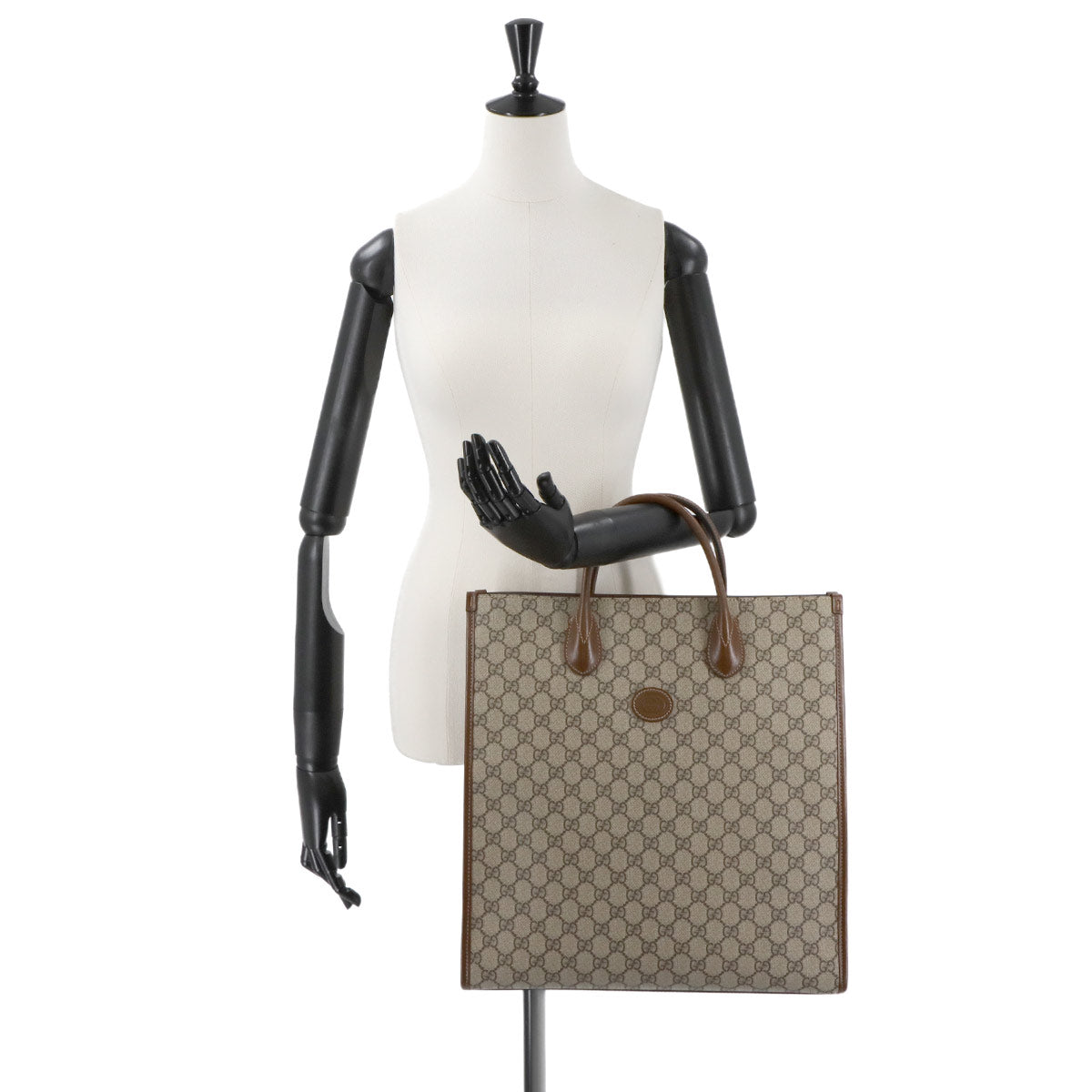 GUCCI Interlocking G 2way Tote Shoulder Bag GG Supreme canvas 674155