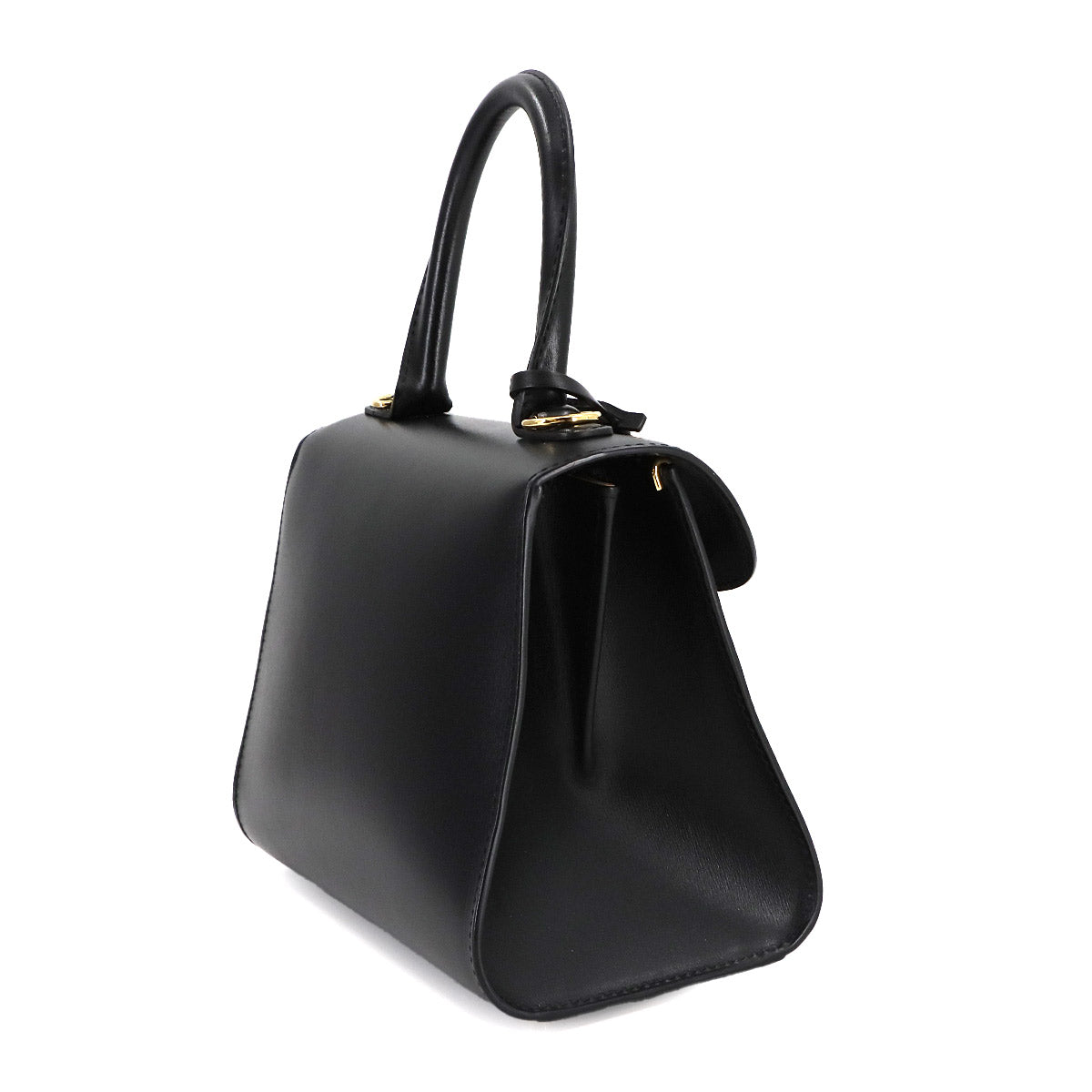 Brillant Mini 2way Hand Shoulder Bag Leather Black Purse