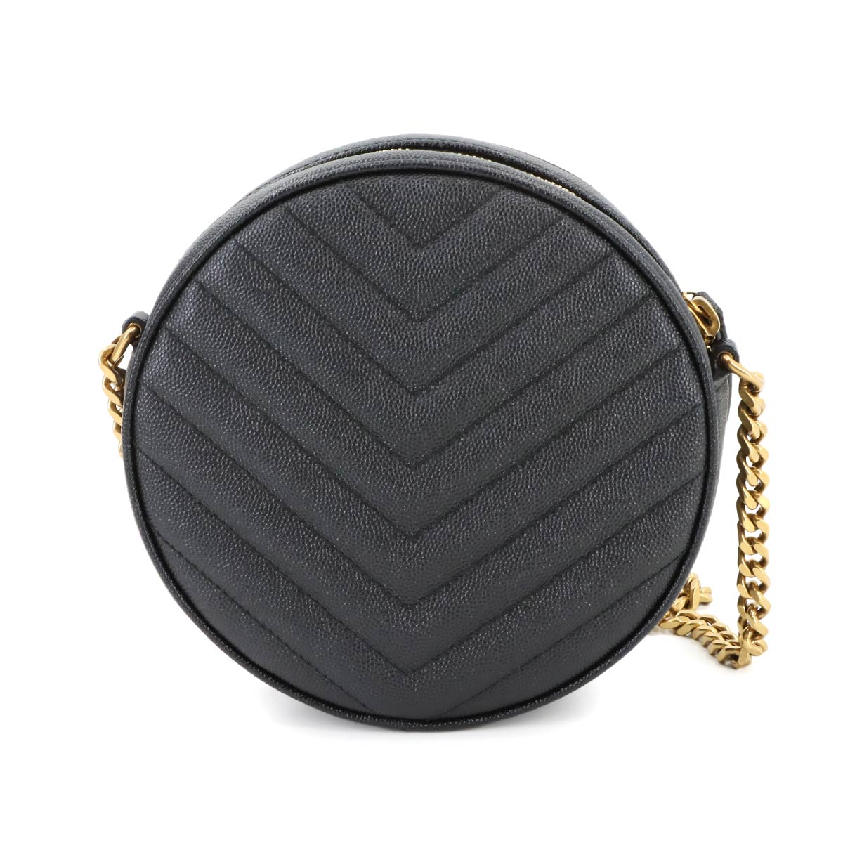 Vinyle Round Camera Shoulder Bag Leather 610436