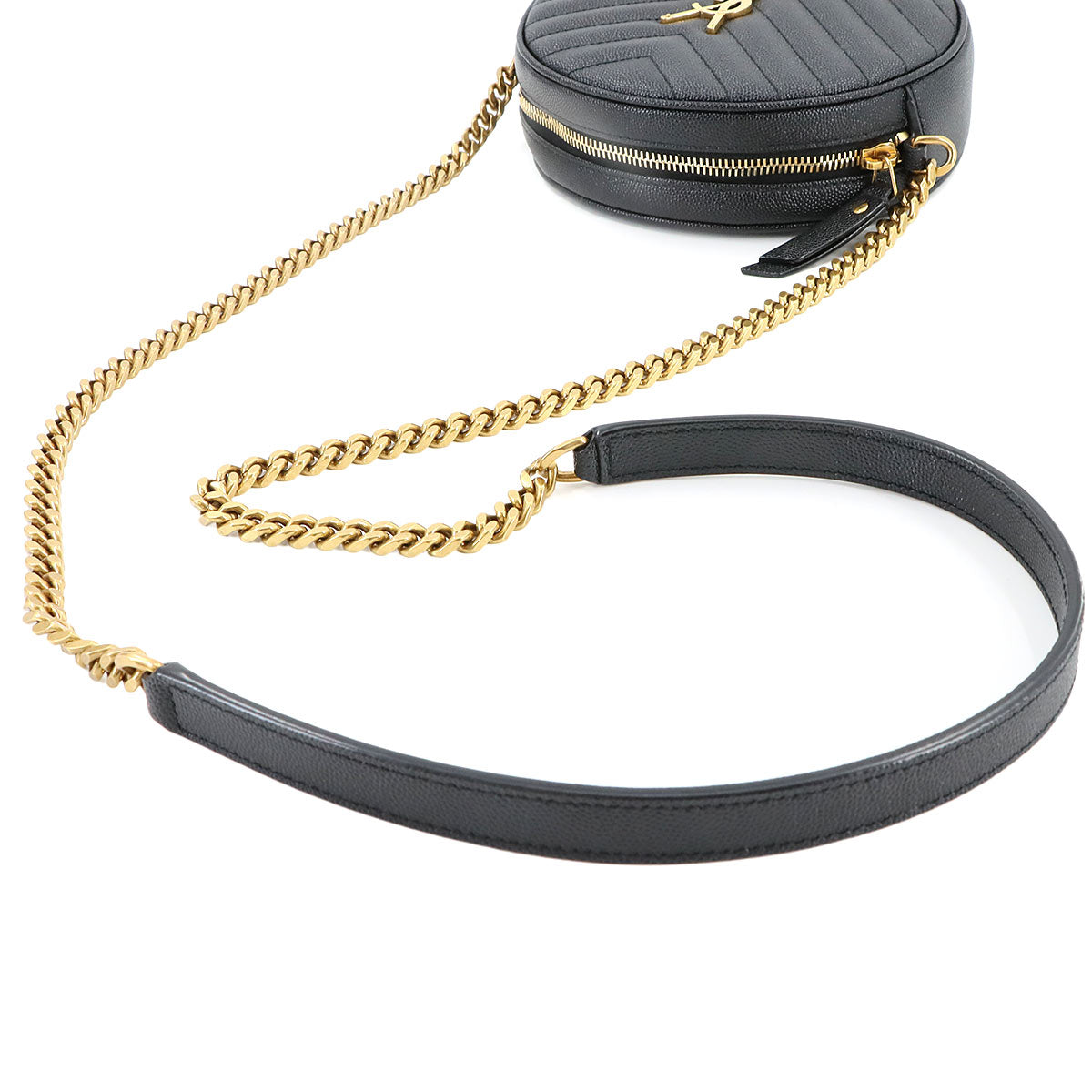 Vinyle Round Camera Shoulder Bag Leather 610436