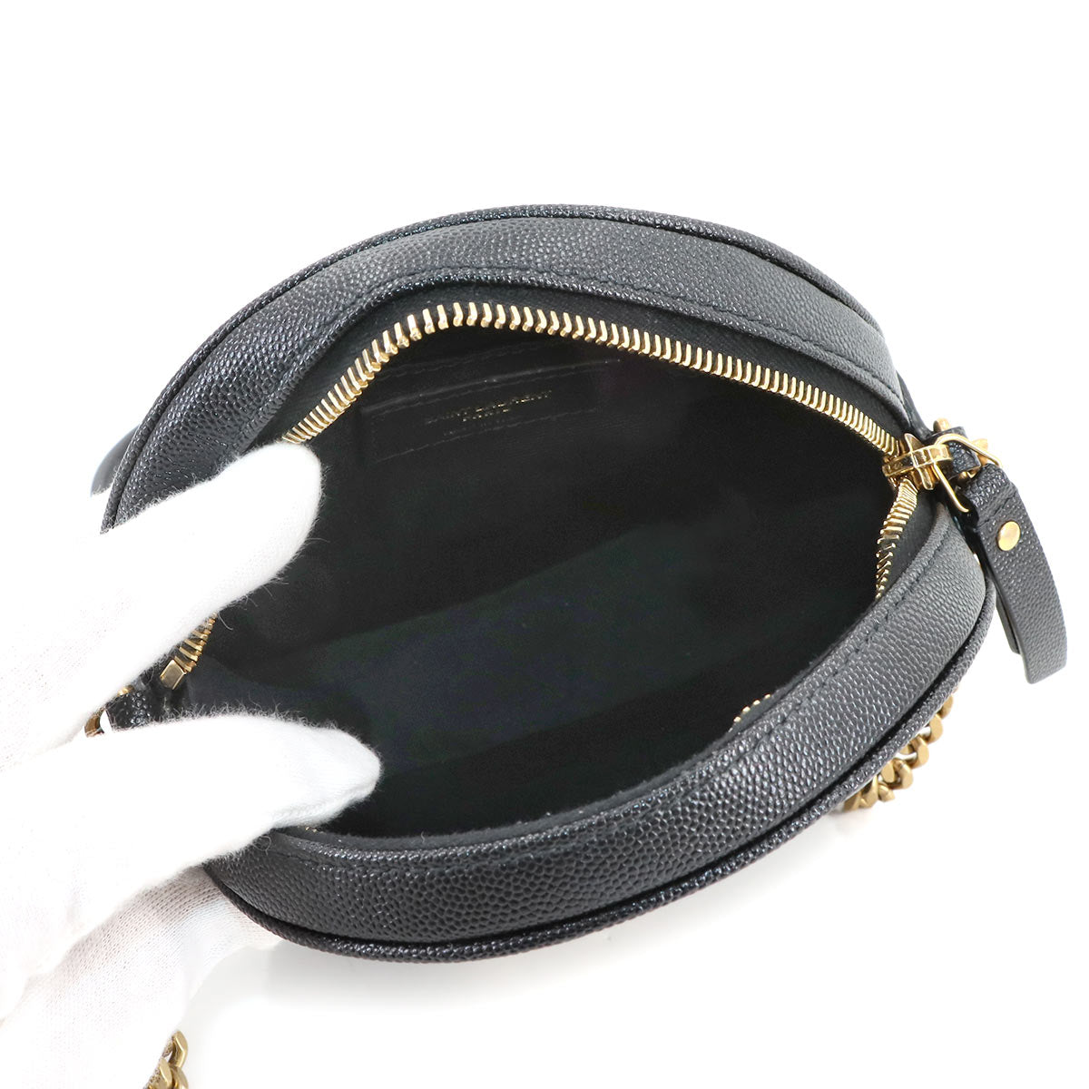 Vinyle Round Camera Shoulder Bag Leather 610436