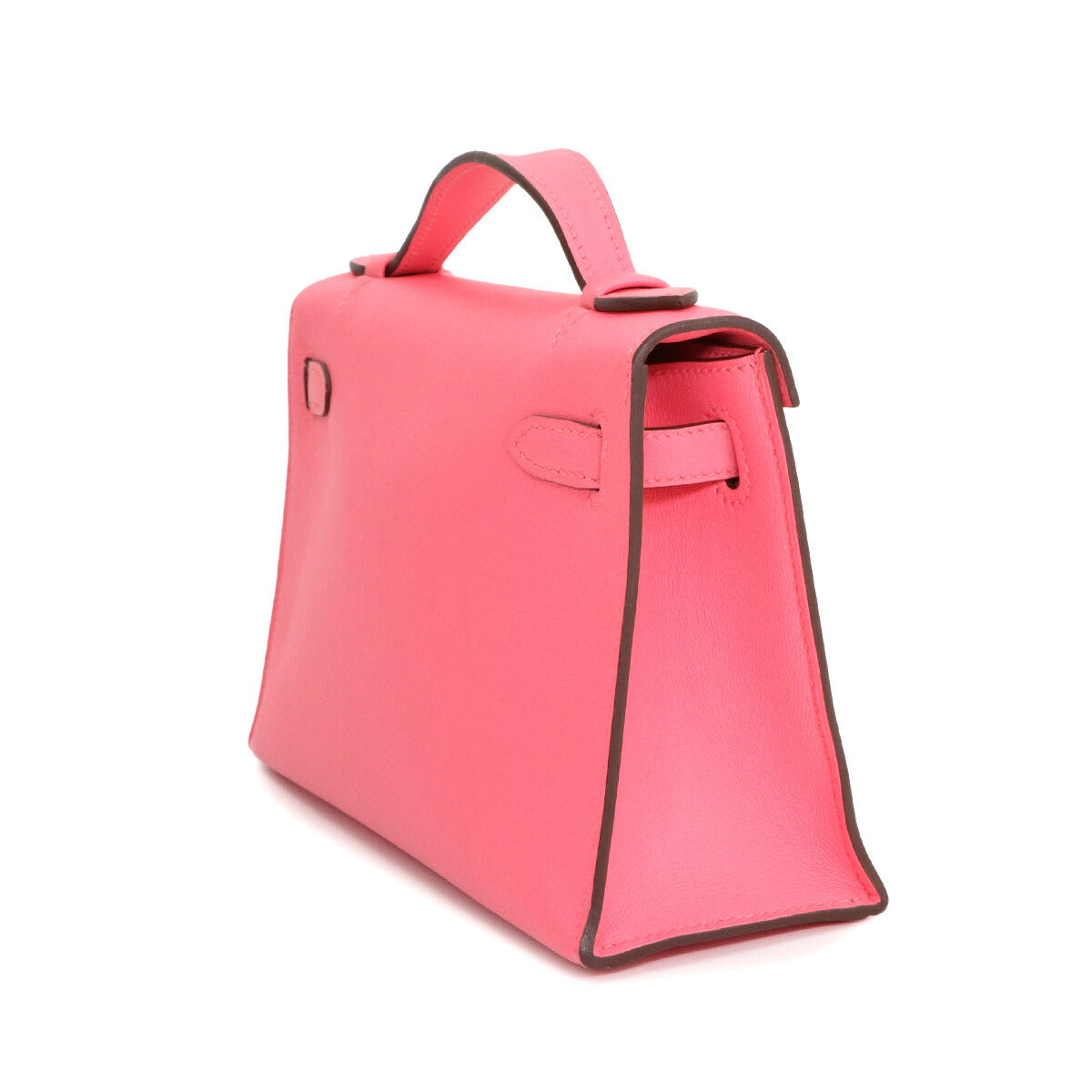 Pochette Kelly Hand Bag Swift Leather Rose Azalee Pink 90277572