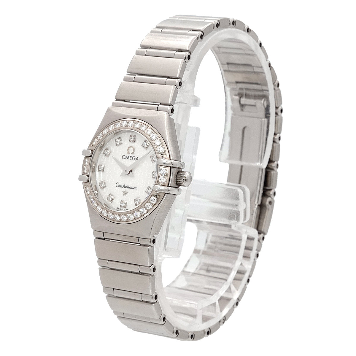 Constellation Mini 1460 75 Diamond Quartz White Shell Dial