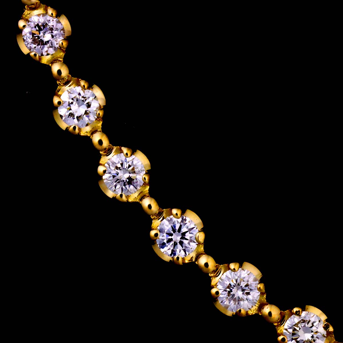 Vendome Aoyama Diamond 0.15ct Necklace 18K Yellow Gold 750