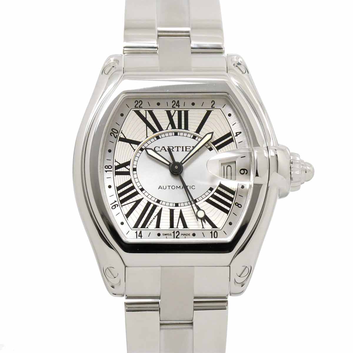 Roadster GMT W62032X6 Date Automatic Silver Dial Mens Watch