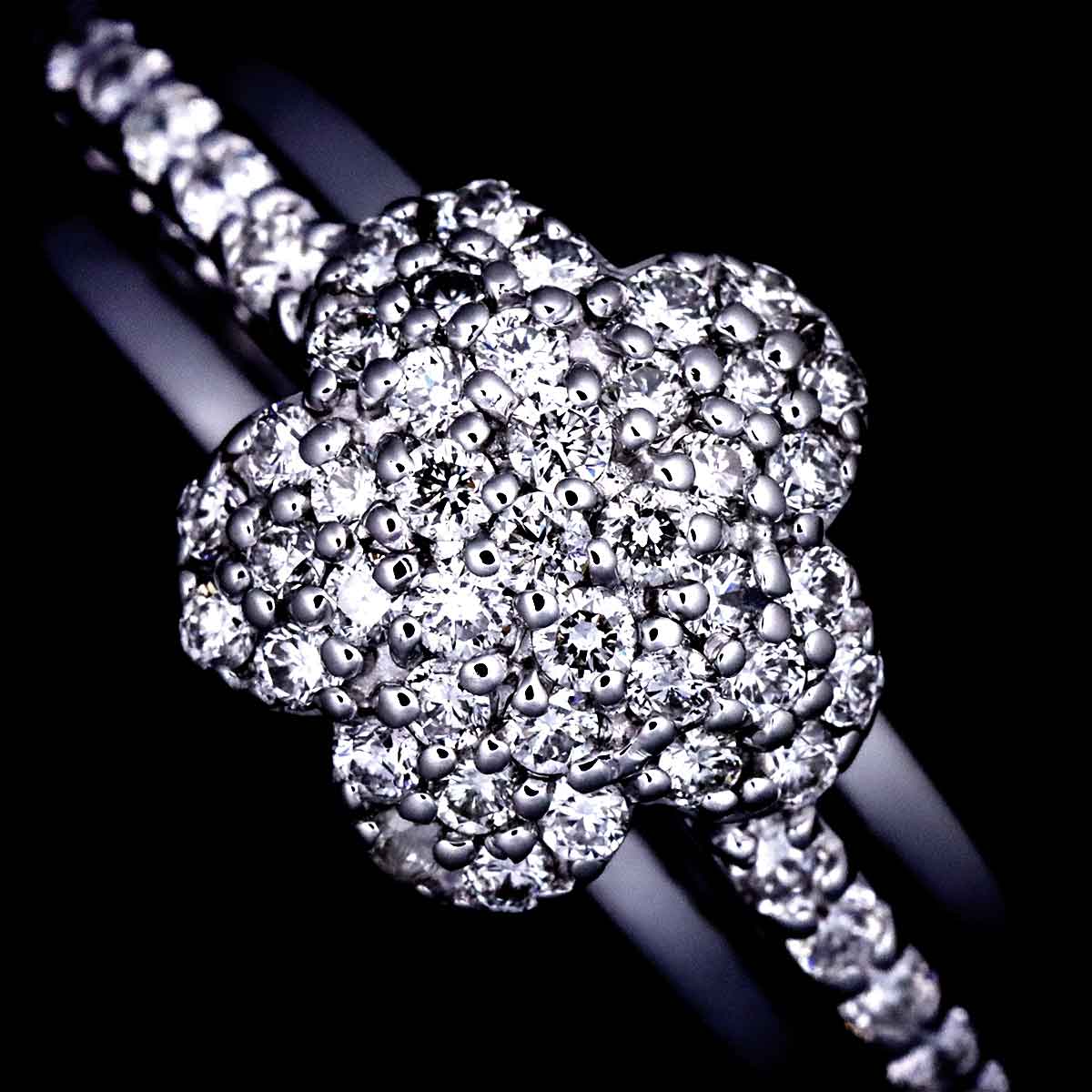 Ponte Vecchio Diamond 0.54ct Ring 18K WG 750 Size6.25-6.5(US)