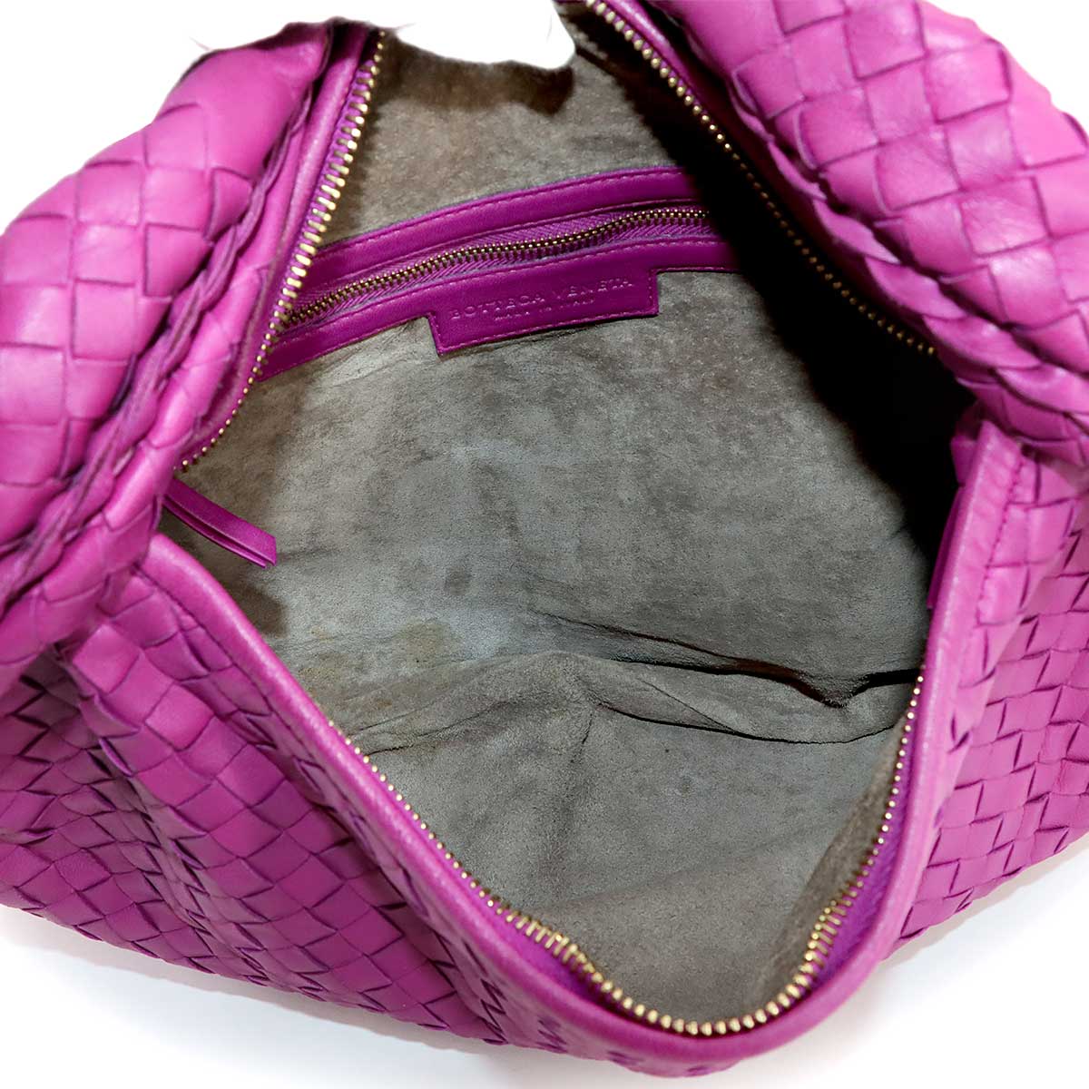 Intrecciato Shoulder Bag Leather Purple 115653