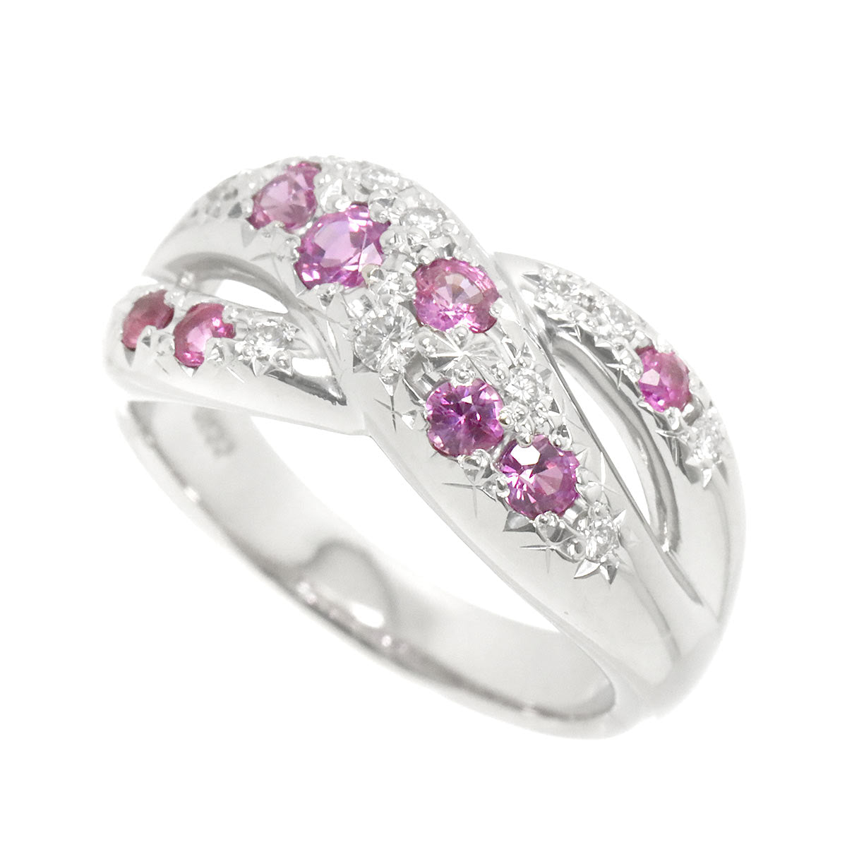 TASAKI Sapphire Diamond 0.13ct Ring Platinum size5.5-5.75(US)