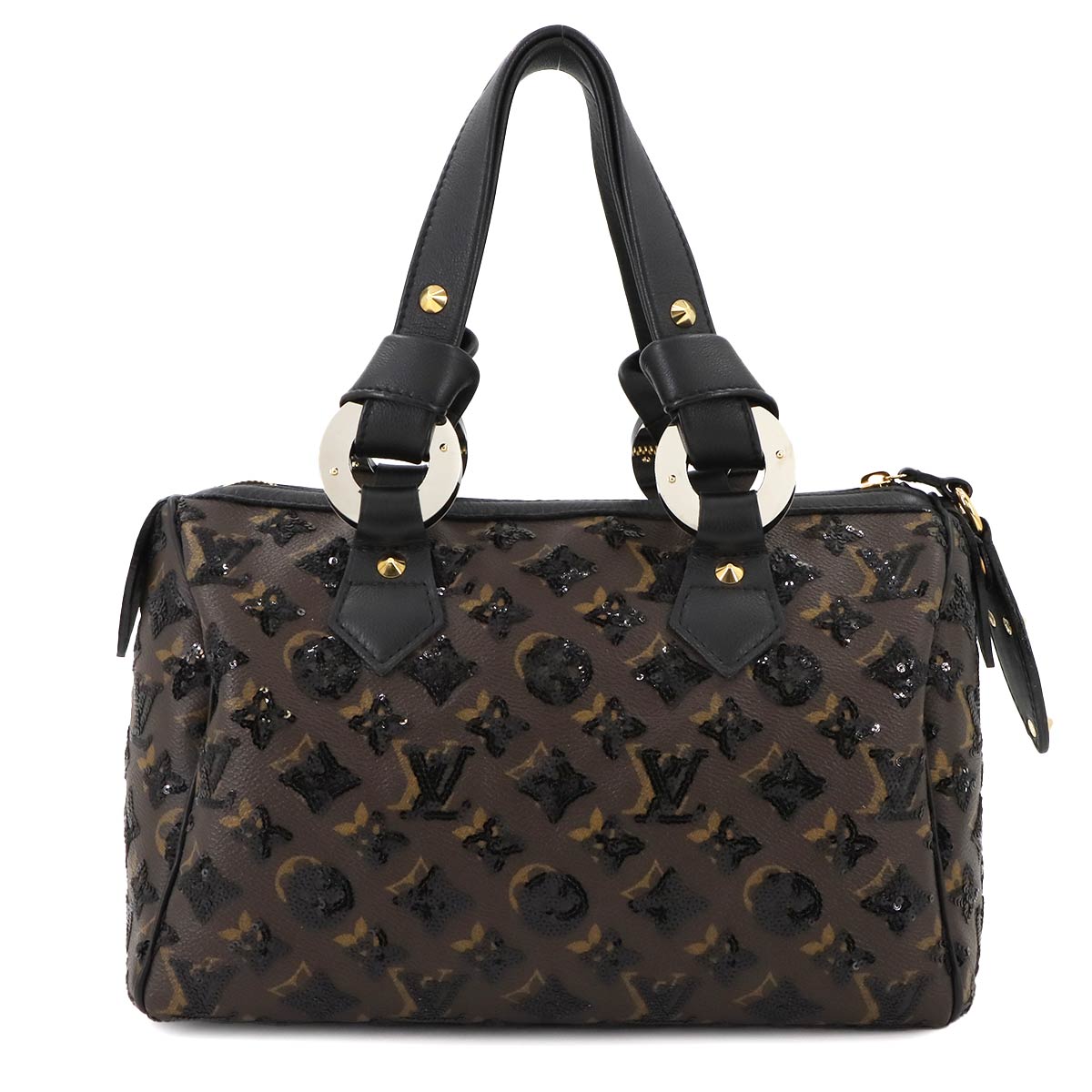 Monogram Eclipse Speedy 30 Hand Bag Brown Black M40243