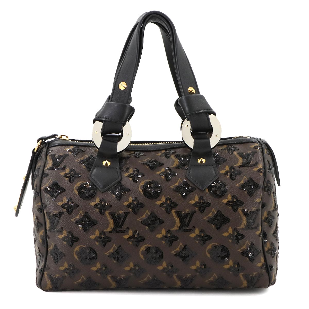 Monogram Eclipse Speedy 30 Hand Bag Brown Black M40243