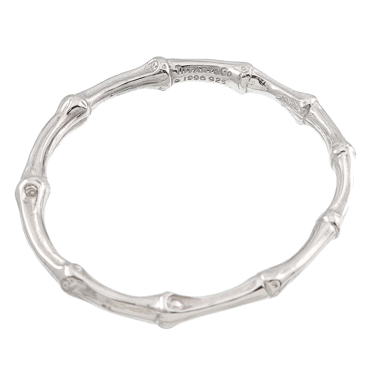 Bamboo Bangles Bracelet SV 925 Silver