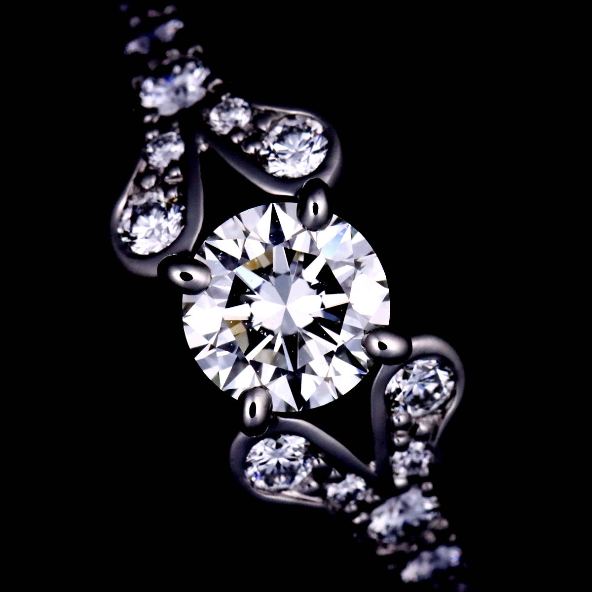 Ballerine Diamond 0.50ct H/VS1/3EX Ring Pt Size47 4(US)